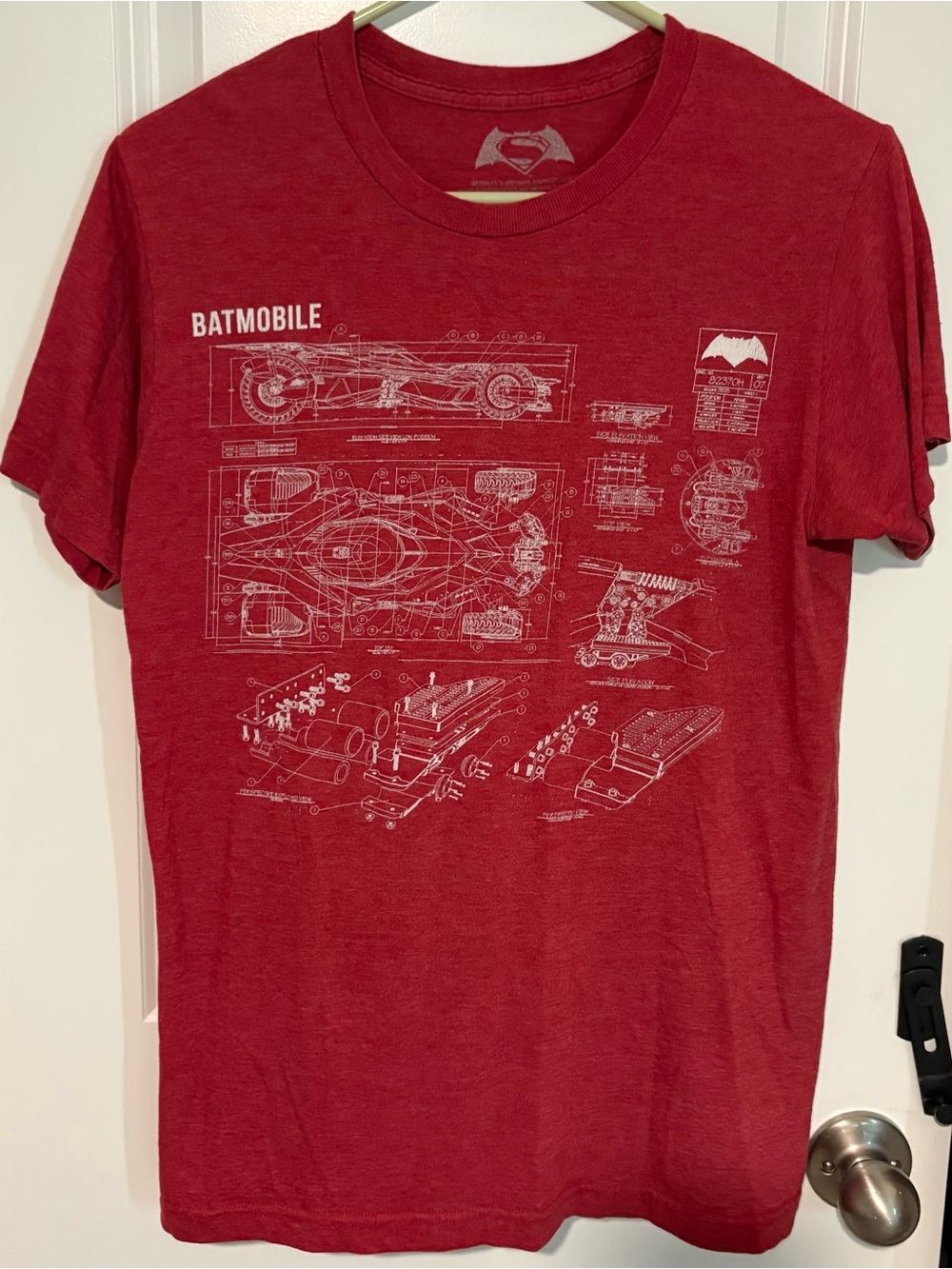 ⭐️2 for $20⭐️ Batmobile Graphic Red Men's T‑Shirt
